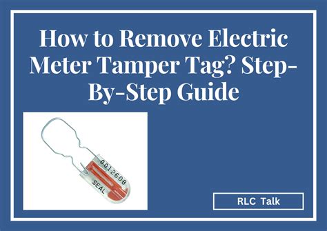 how to open electrical meter box|electric meter tamper tag removal.